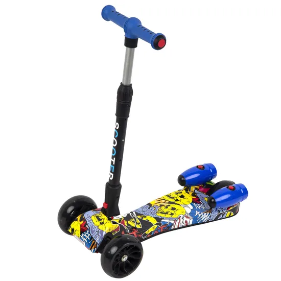 Mini patinete de 3 ruedas con música en aerosol